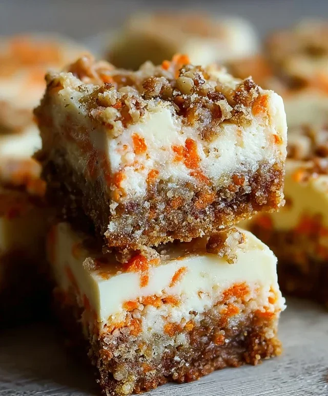Irresistibly Indulgent Carrot Cake Cream Cheese Bars