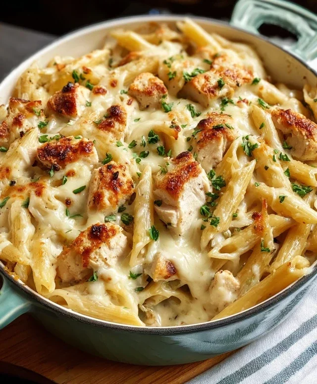 Chicken Alfredo Bake