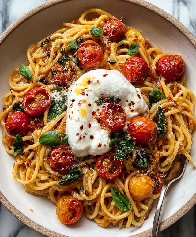Burst Tomato Burrata Pasta