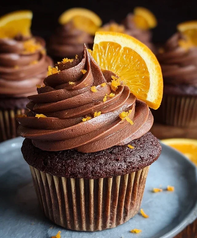 Orange Chocolate Cupcakes
