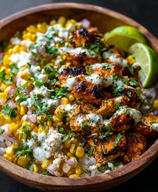 Tasty Street Corn Chicken Bowl
