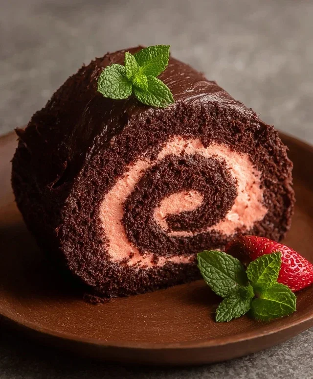 Easy Chocolate Swiss Roll