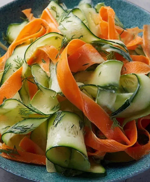 Carrot and Cucumber Ribbon Salad
