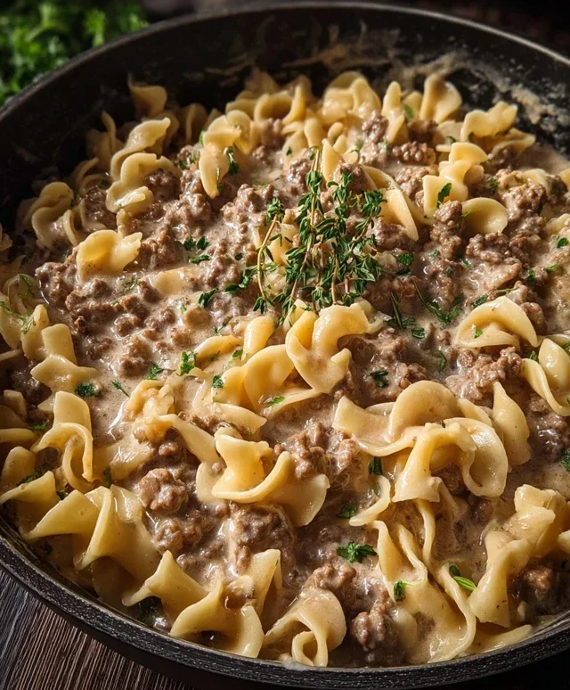 Ground Beef Stroganoff