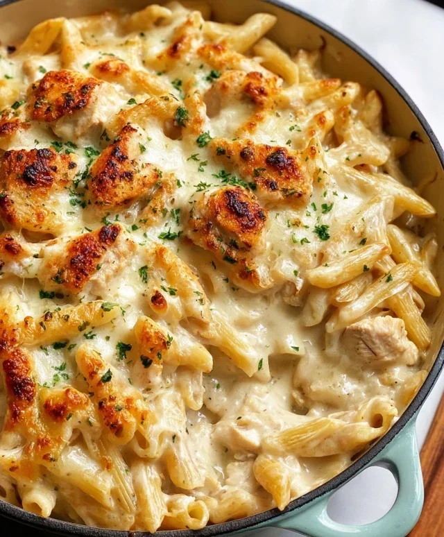 Chicken Alfredo Bake