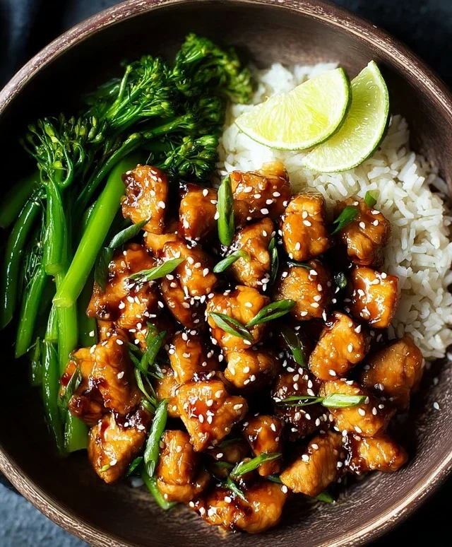 Healthy Sesame Chicken Dish
