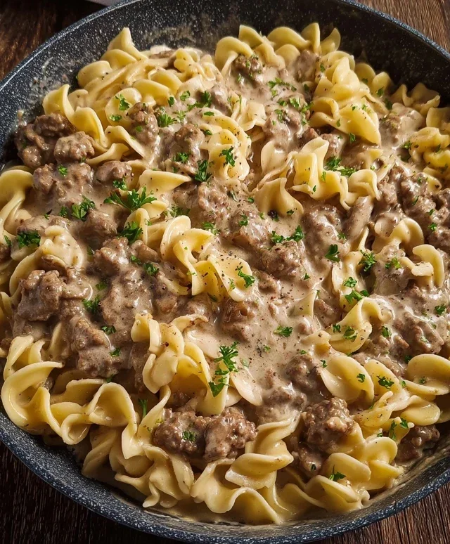 Ground Beef Stroganoff