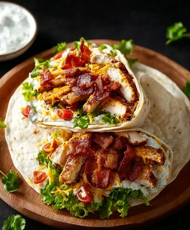 Crispy Chicken Beef Beef Bacon Ranch Wrap