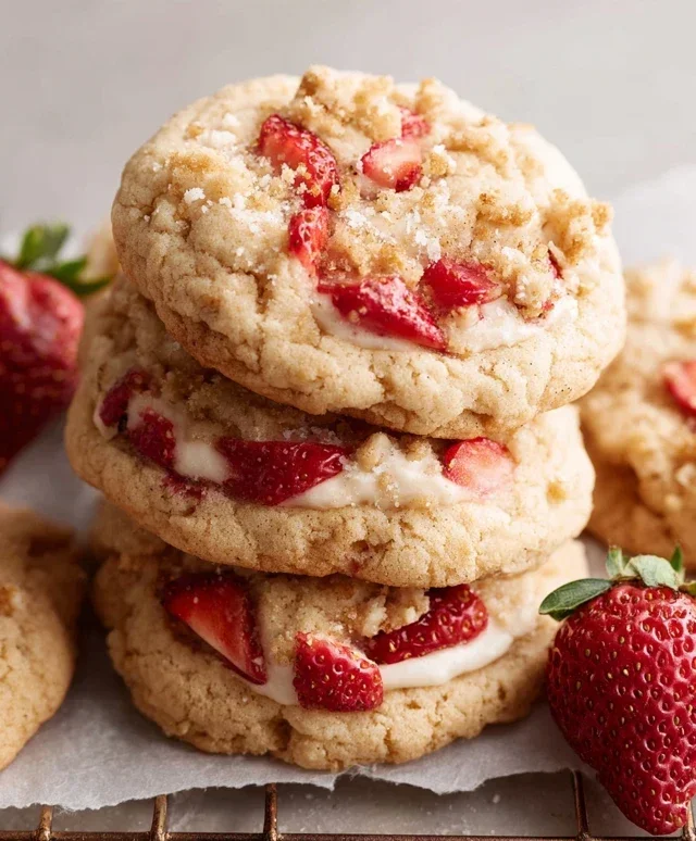 Strawberry Shortcake Cookies