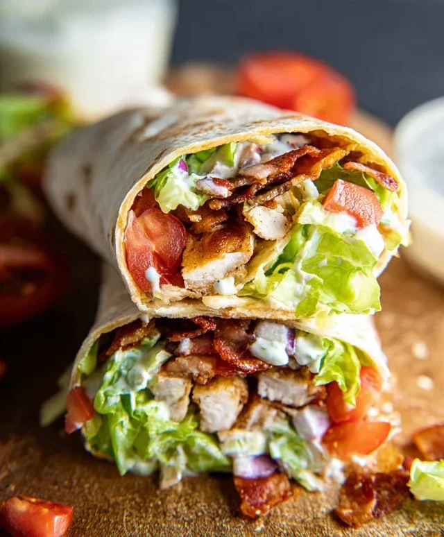Crispy Chicken Beef Beef Bacon Ranch Wrap