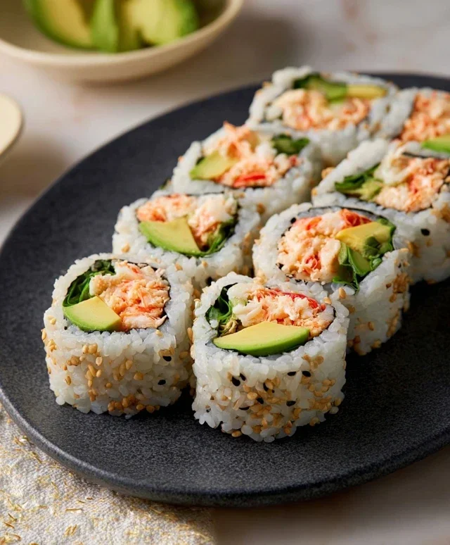 Kani Sushi (Spicy Crab Roll)