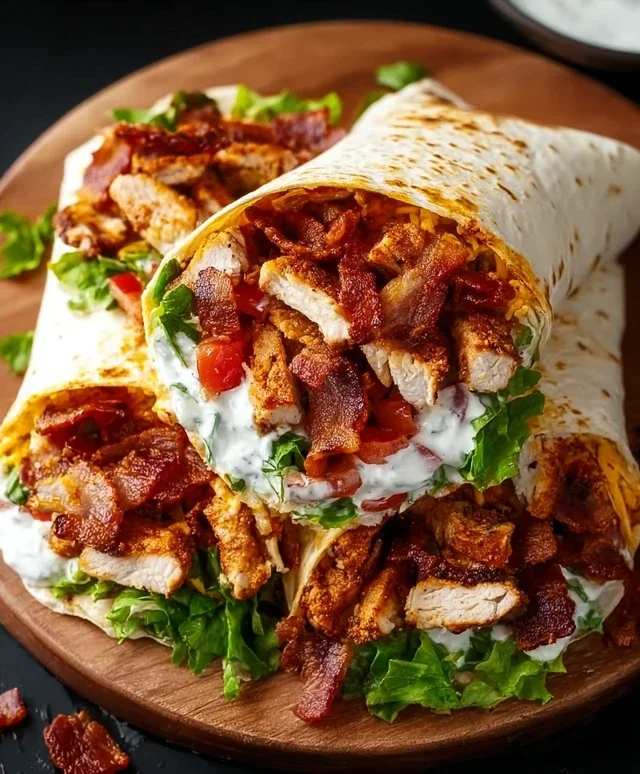 Crispy Chicken Beef Beef Bacon Ranch Wrap