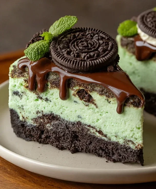 Mint Oreo Cheesecake Delight