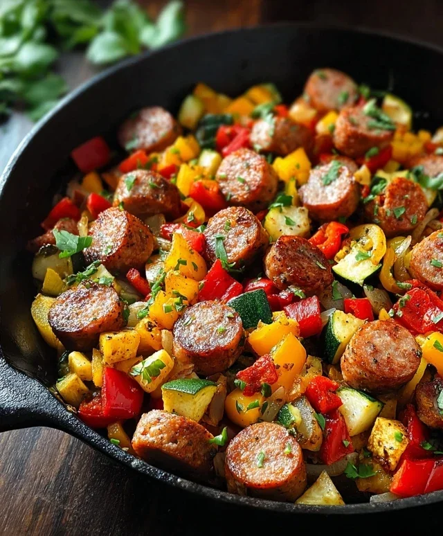Sausage and Veggies Skillet