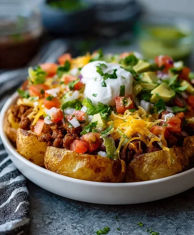 Loaded Potato Taco Bowl