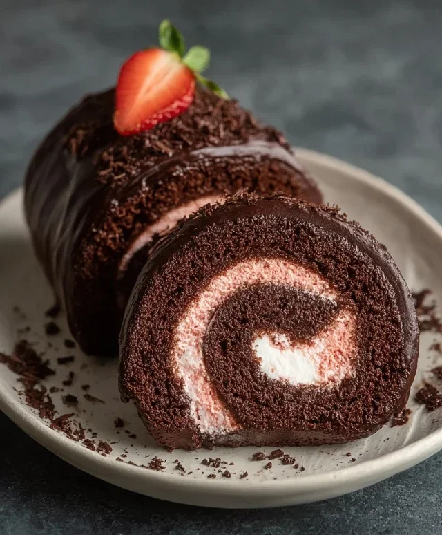 Easy Chocolate Swiss Roll