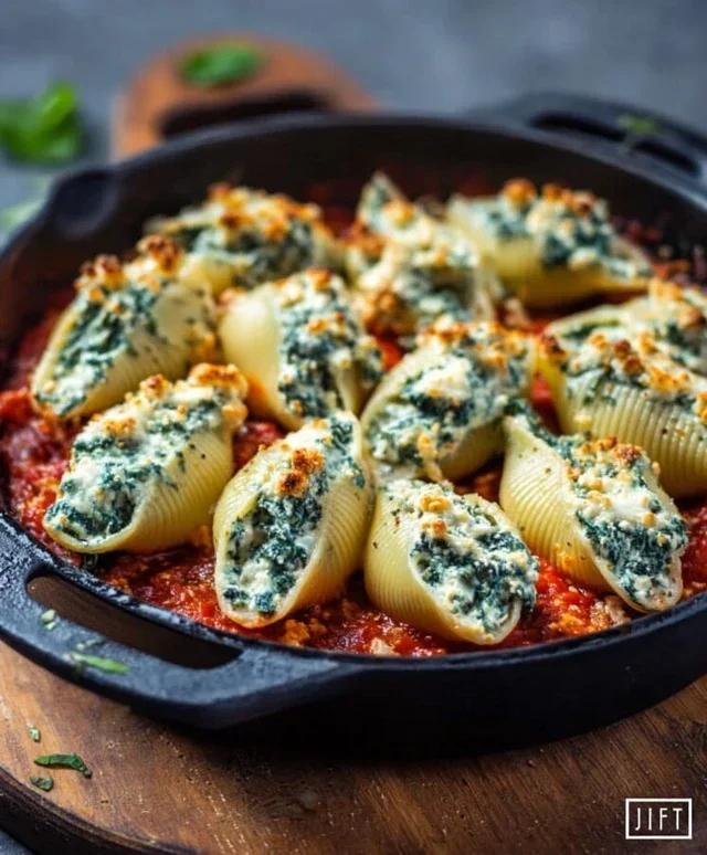 Spinach and Ricotta Stuffed Shells Recipe