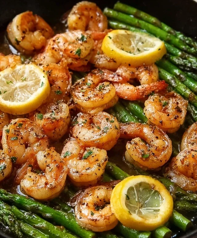 Lemon Garlic Shrimp and Asparagus (20-Minutes)