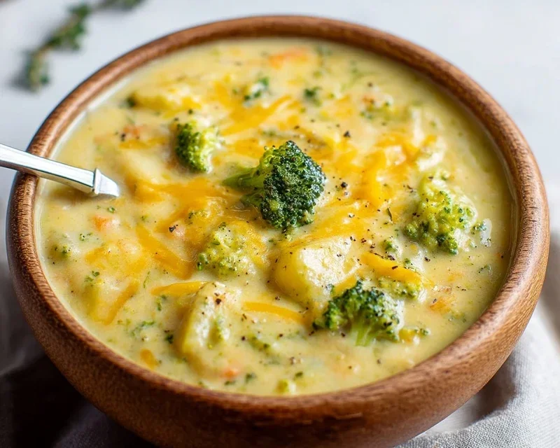 Broccoli Potato Cheese Soup Recipe