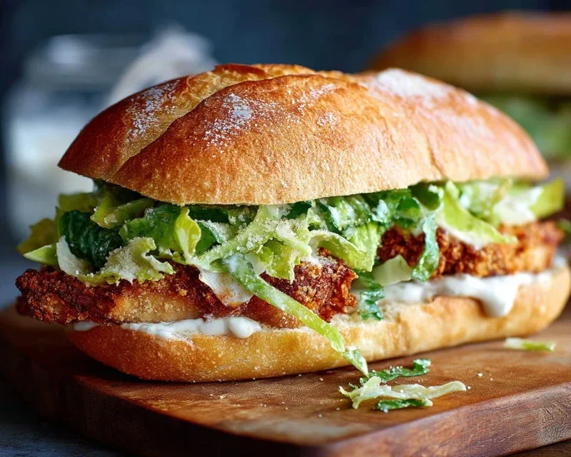 Crispy Chicken Caesar Sandwich