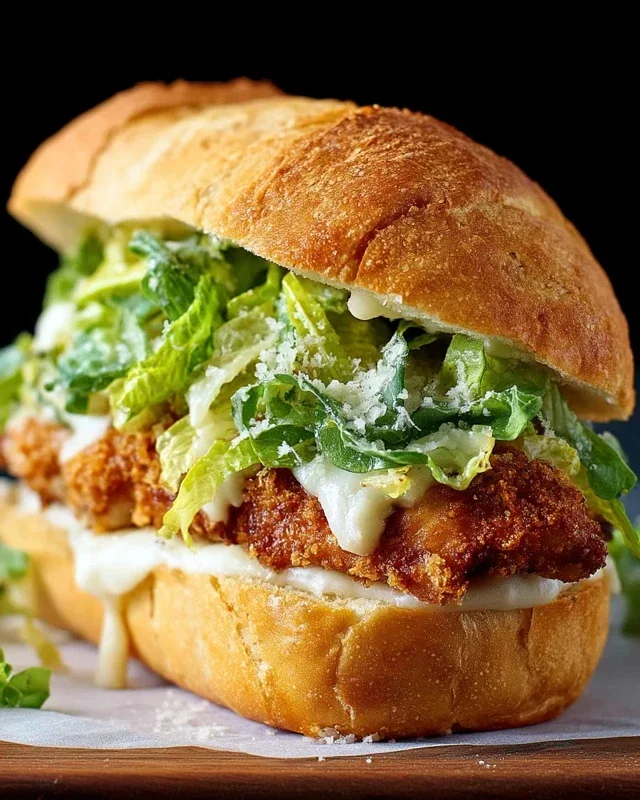 Crispy Chicken Caesar Sandwich