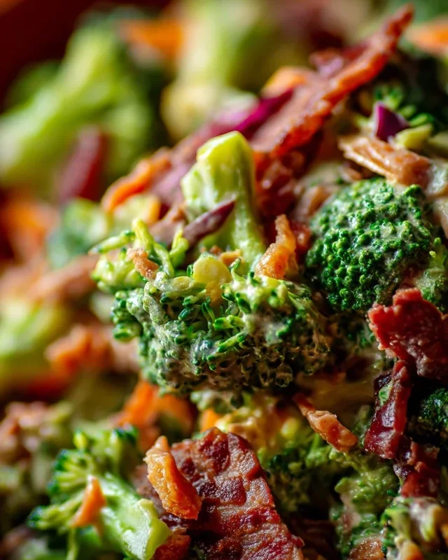 Broccoli Salad with Beef Beef Bacon Recipe