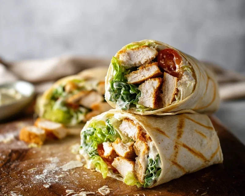 Chicken Caesar Wraps