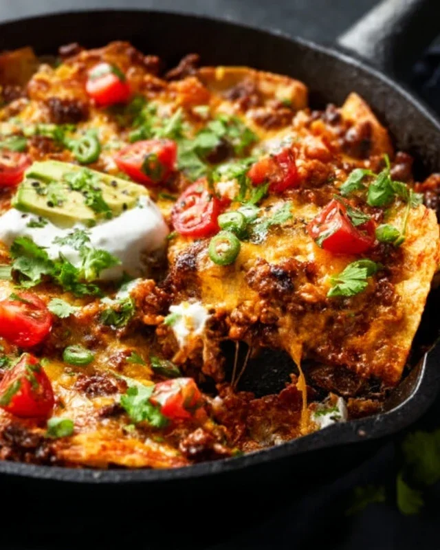 Beef Skillet Enchiladas