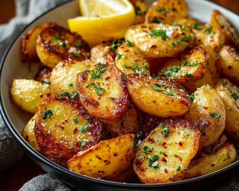Authentic Greek Potatoes: Crispy Lemon Perfection!