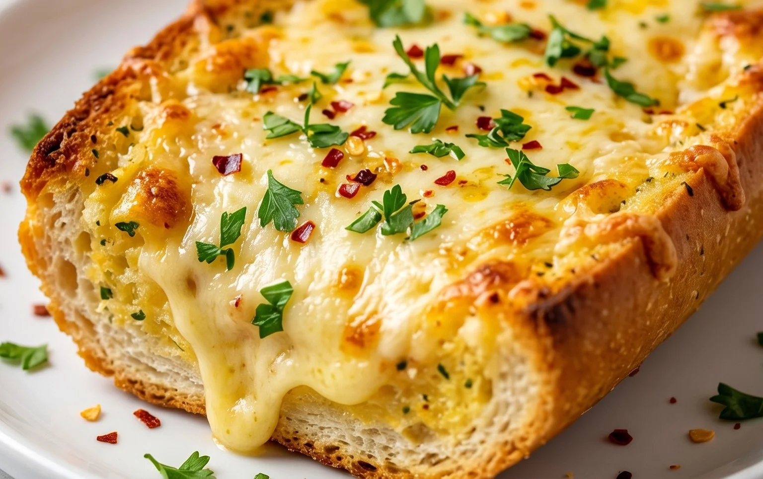 BEST CHEESY GARLIC BREAD RECIPE