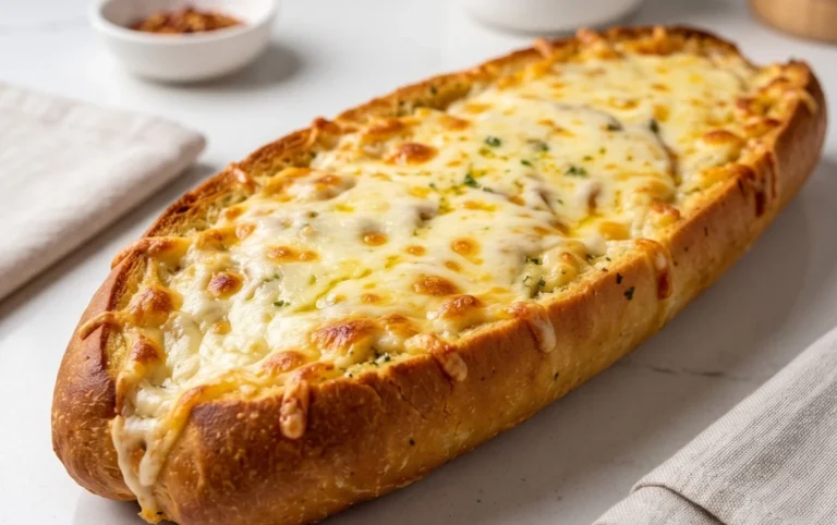 BEST CHEESY GARLIC BREAD RECIPE