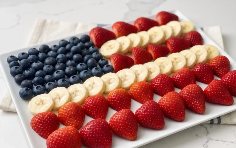 4th of July Fruit Platter Idea | How to Make an American Flag