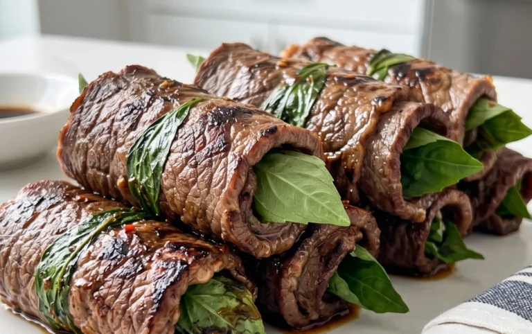 Thai Basil Beef Rolls