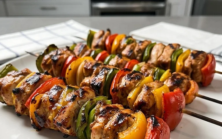 Mexican Barbecue Chicken Skewers
