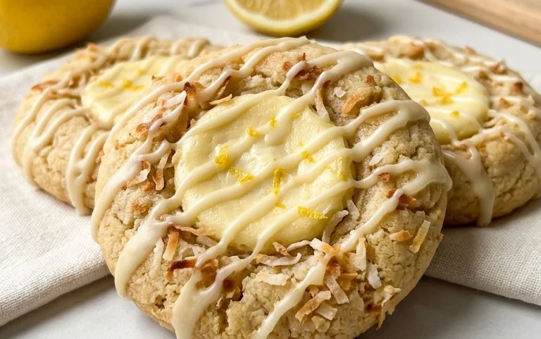 Lemon Coconut Cheesecake Cookies