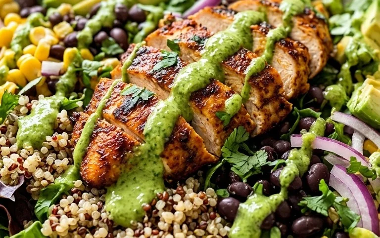 Peruvian Grilled Chicken Salad