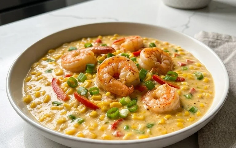 Shrimp and Creamed Corn (30 Minutes, One-Pan)
