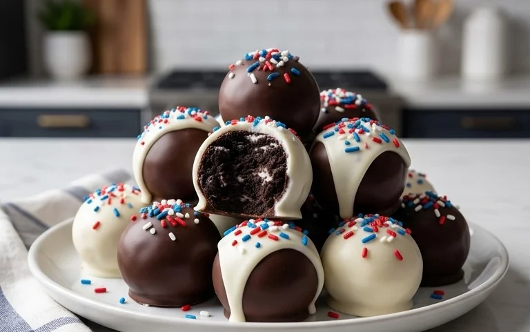 Patriotic Oreo Balls