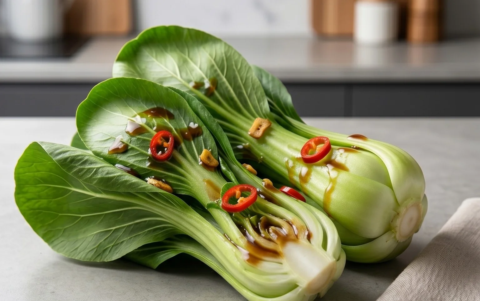 Bok Choy with Oyster Sauce