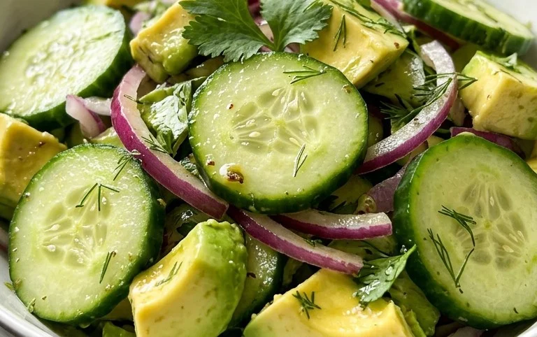 Cucumber Avocado Salad