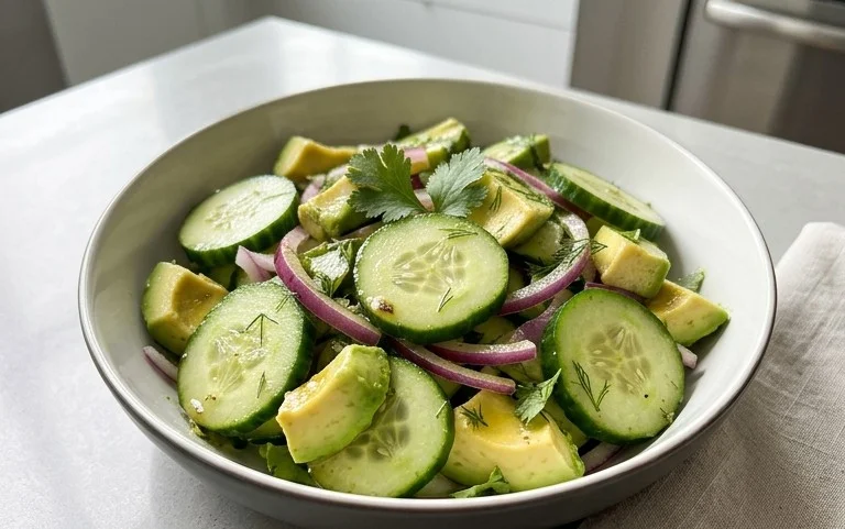 Cucumber Avocado Salad
