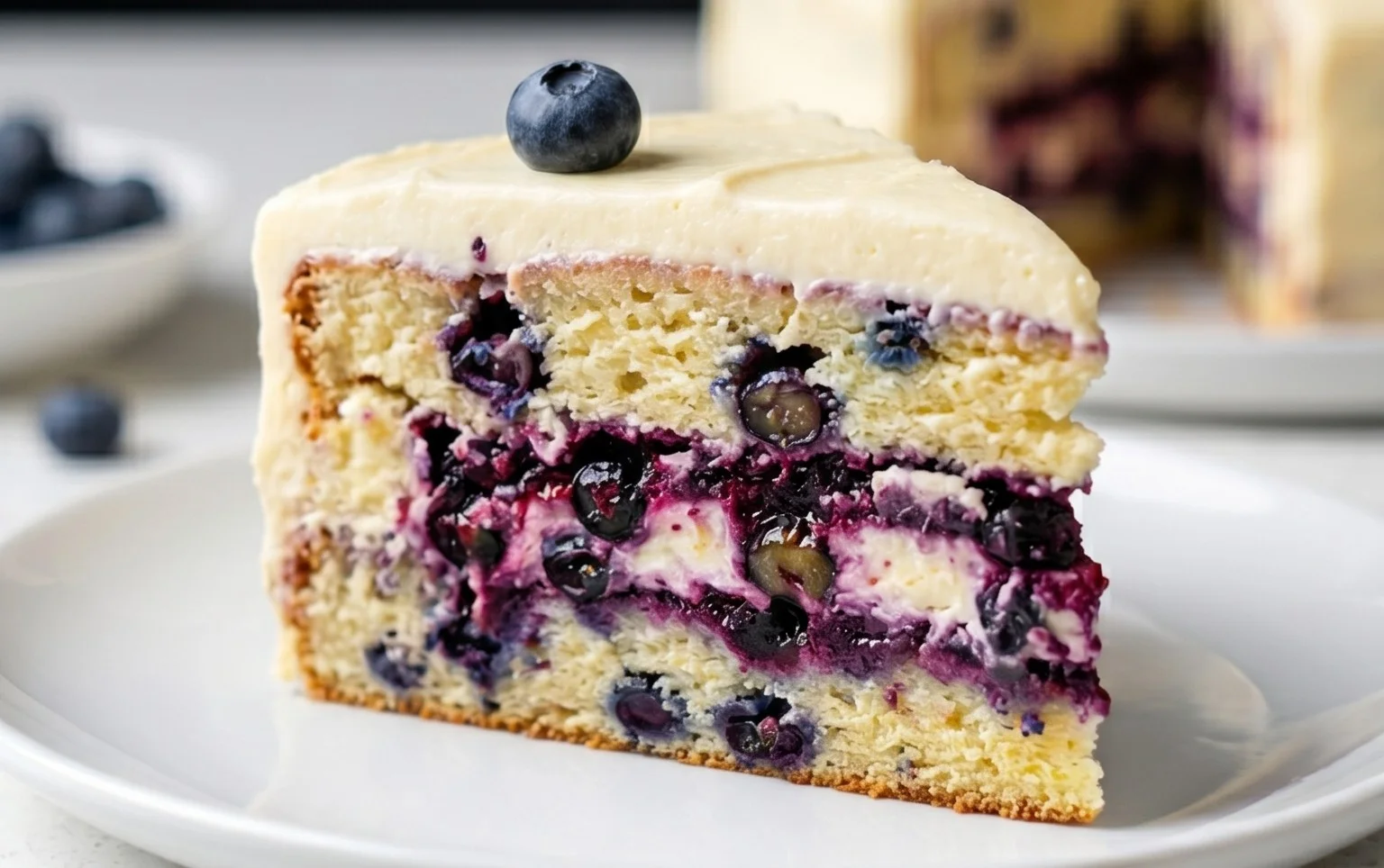 Nova Scotia Blueberry Cream Cake
