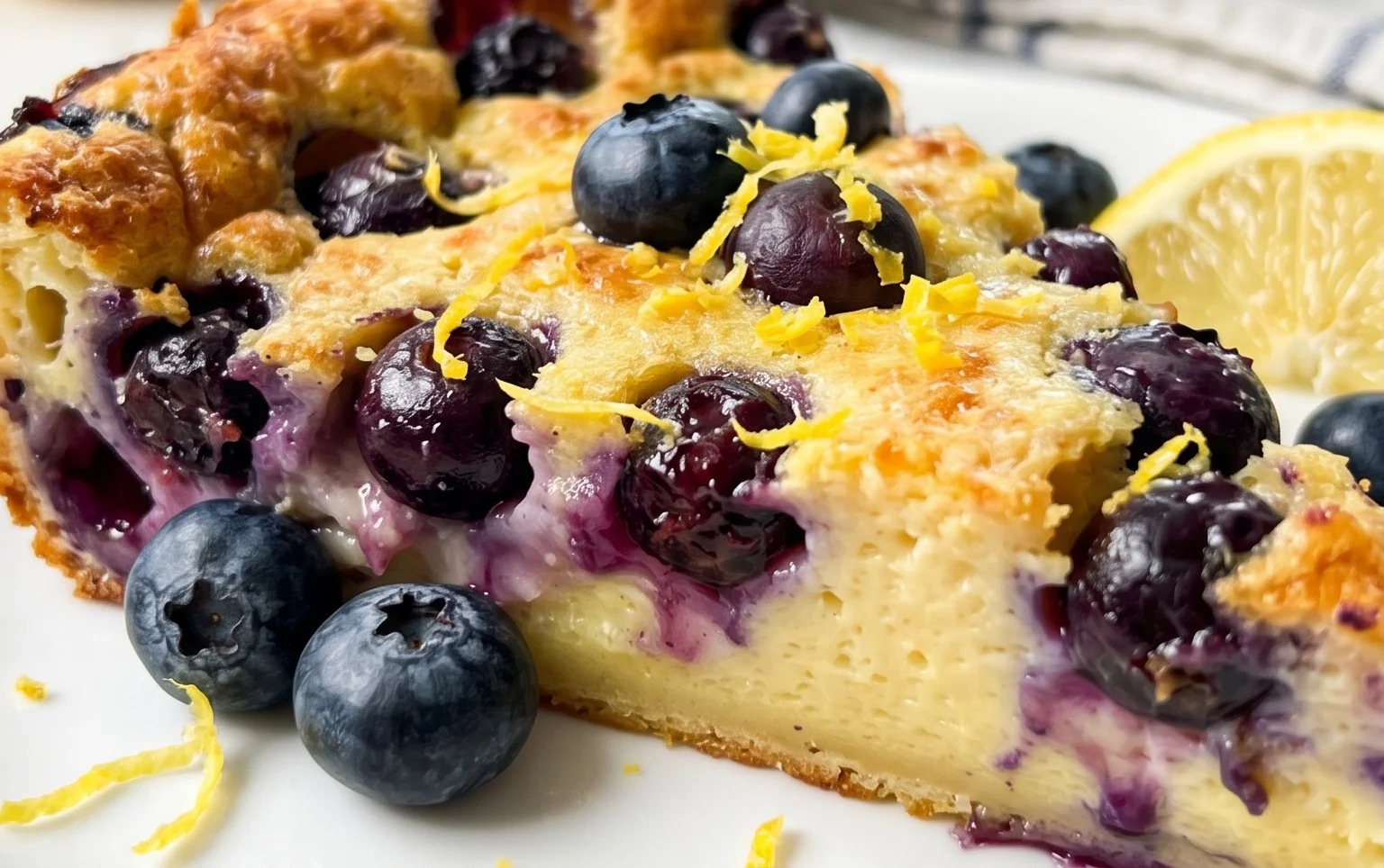 Lemon Blueberry Clafoutis