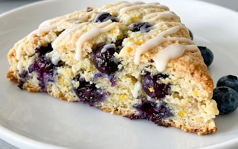 Almond Flour Lemon Blueberry Scones