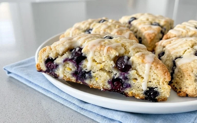 Almond Flour Lemon Blueberry Scones