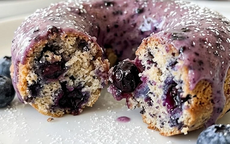 Wild Blueberry Cake Donuts