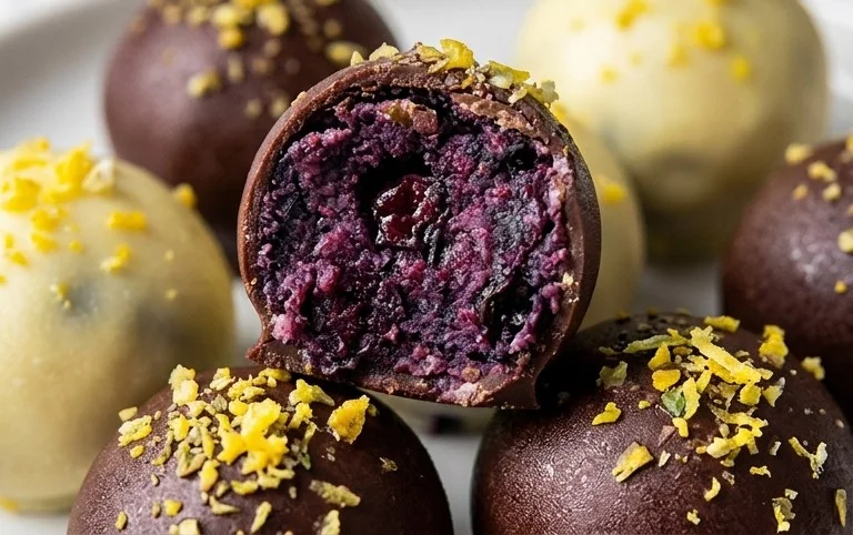 LEMON BLUEBERRY TRUFFLES 