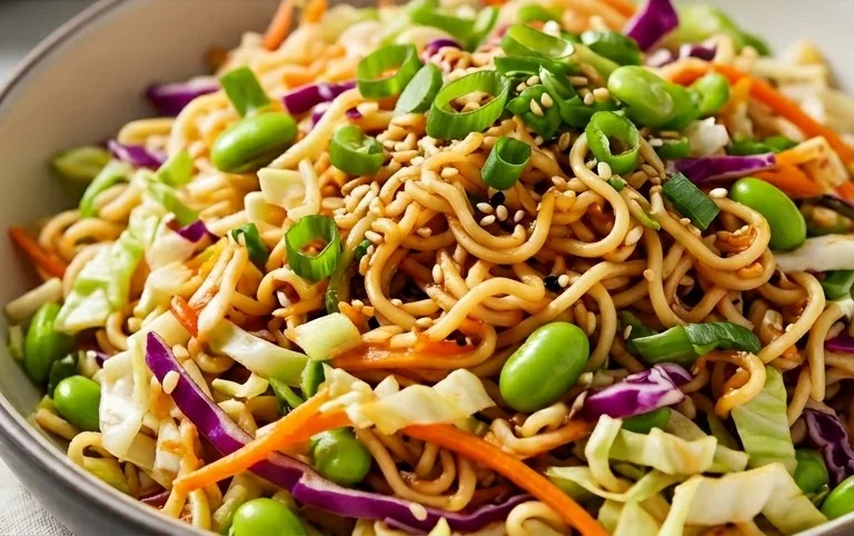Crunchy Asian Ramen Noodle Salad Recipe