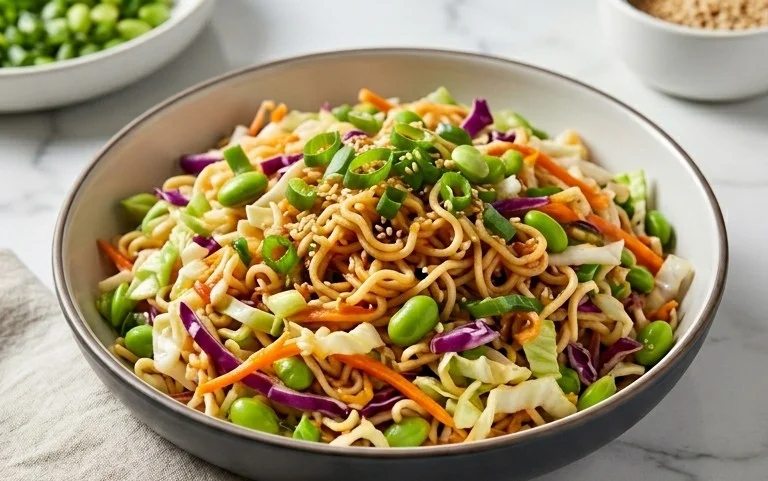 Crunchy Asian Ramen Noodle Salad Recipe