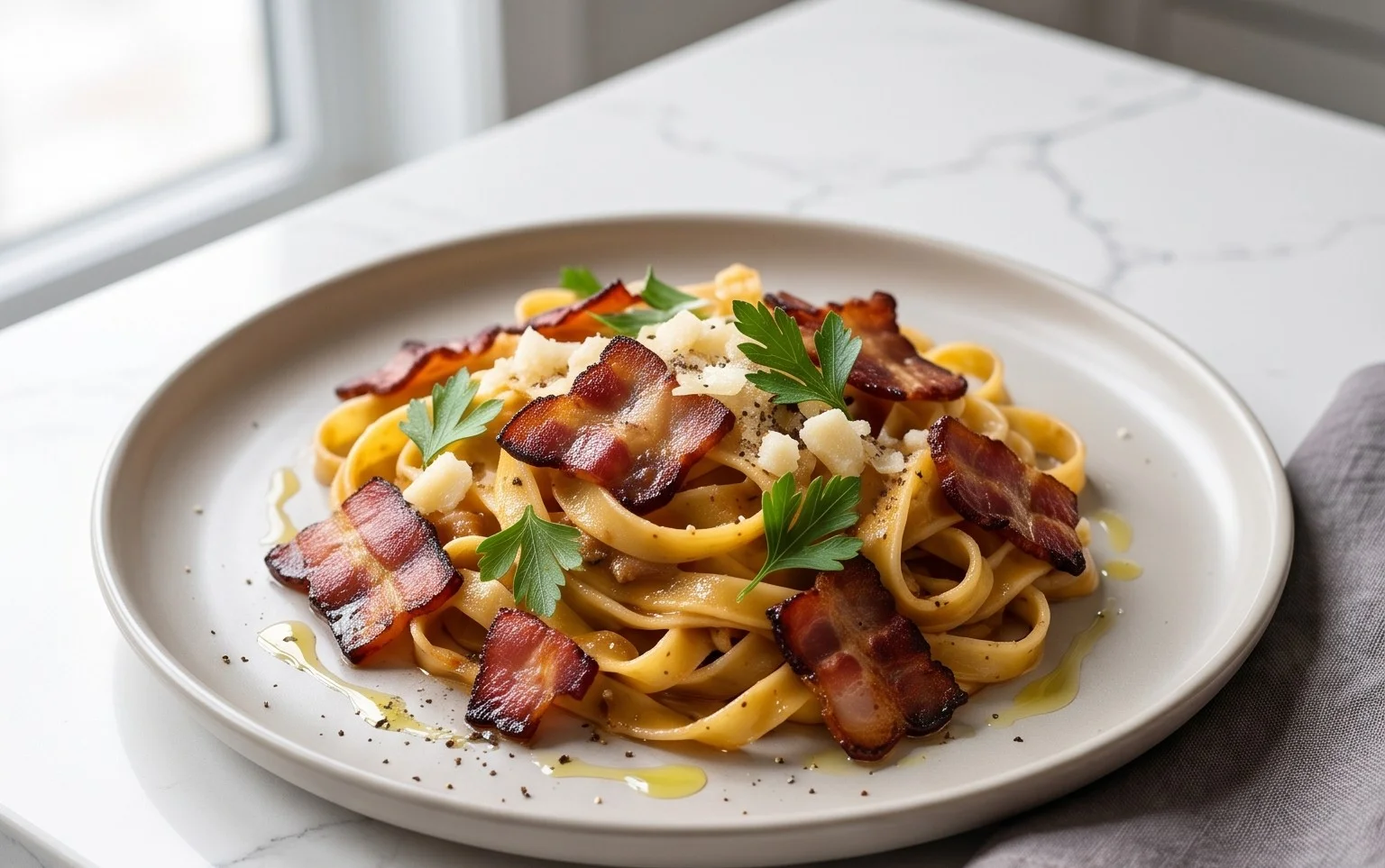 Beef Bacon Pasta